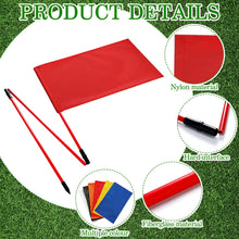 Load image into Gallery viewer, 6 Set Golf Flag Stick for Putting Green 3 Section Portable Nylon Flagpoles
