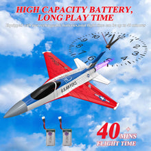 Load image into Gallery viewer, RC Airplane Toys F-16 Fighting Falcon 2.4Ghz 2CH Remote Control Plane Jet RC Fighter Airplanes Ready to Fly Beginner RC Plane
