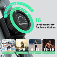 Load image into Gallery viewer, BARWING Stationary Exercise Bike for Home Workout, 5 IN 1 Foldable Indoor Cycling Bike App-X2-Grey
