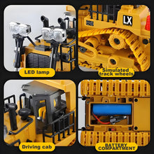 Load image into Gallery viewer, 1:20 Scale RC Construction Vehicles - 2.4GHz Remote Control Tractor Toy with LED Lights, Liftable Alloy Bucket
