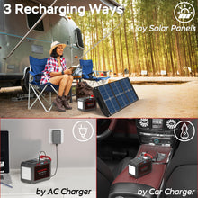 Load image into Gallery viewer, Portable Power Station 300W MARBERO 237Wh Camping Solar Generator Backup Lithium Battery with Pure Sine Wave 110V AC Outlet, USB C, USB A, DC for Outdoors Camping CPAP Home Blackout Emergency
