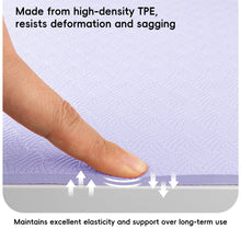 Load image into Gallery viewer, Wimwum Extra Wide Yoga Mat 72" x 32", 10mm Non Slip TPE Exercise Mat with Carrying Strap, Large Workout Mat for Yoga, Pilates, Stretching, HIIT &amp; Home Gym,Purple
