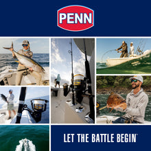 Load image into Gallery viewer, PENN Wrath II Saltwater Spinning Fishing Reel, Size 2500, Right/Left Handle Position, Corrosion-Resistant Graphite Body, Machined Anodized Aluminum Spool
