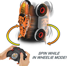 Load image into Gallery viewer, Hot Wheels RC Toy, Remote-Control Monster Trucks Unstoppable Tiger Shark in 1:15 Scale with Terrain Action Tires
