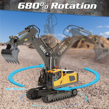 Load image into Gallery viewer, Remote Control Excavator Toys for Boys 8-12 Kids Best Gift Ideas, Rechargeable RC Construction Excavators
