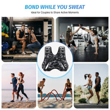 Load image into Gallery viewer, ZELUS Weighted Vest, 6lb/8lb/12lb/16lb/20lb/25lb/30lb Weight Vest for Men Women with Storage Pocket Reflective Strips for Workout Strength Training Running Muscle Building, Black Camo (12 lb)

