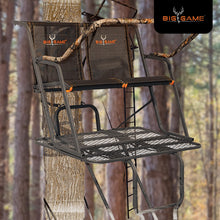 Load image into Gallery viewer, BIG GAME Spector XT 2-Person Ladder Whitetail Deer Elk Mule Above Hunting Outdoors Flex-Tek Seats 17' Tall Tree Stand
