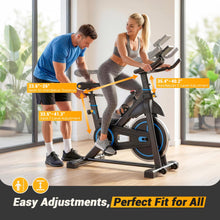 Load image into Gallery viewer, NEWBULIG Exercise Bike with APP, Stationary Bikes for Home-Black Blue
