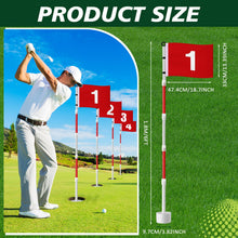 Load image into Gallery viewer, Burbell 4 Pack Golf Flag 6ft Cup Set Putting Green Red Flags for Yard
