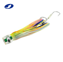 Load image into Gallery viewer, OCEAN CAT Set of 10 Pcs Offshore Big Game Trolling Lure for Marlin Tuna Mahi Dolphin Durado Wahoo Trolling Lures Free Mesh Bag (Mixed - Crystal Head - 10pcs)
