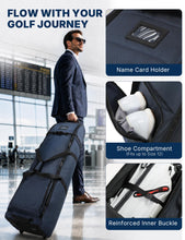 Load image into Gallery viewer, Talanes Golf Club Travel Bag with 2 Rolling Wheels for Airlines, Navy
