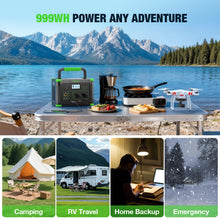 Load image into Gallery viewer, 1000W Portable Power Station &amp; 200W Foldable Solar Panel Generator Kit
