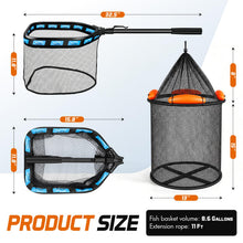 Load image into Gallery viewer, PLUSINNO Fishing Net with Floating Fish Basket, Kayak Fishing AccessoriesBL
