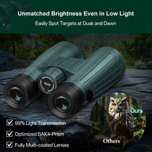 Load image into Gallery viewer, 18x56 UHD Binoculars for Adults High Powered with Upgraded Phone Adapter, Wide Field of View Binoculars with Clear Low Light Vision, Lightweight Waterproof Binocular for Bird Watching Travel Cruise
