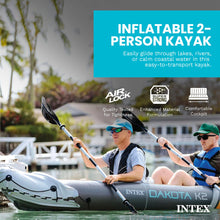Load image into Gallery viewer, INTEX Dakota K2 Inflatable Kayak 2-Person Portable Set with Paddles &amp; Pump
