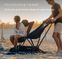 Load image into Gallery viewer, CLIQ EpiQ High Back Camping Chair with Pillow, Portable Folding, Black
