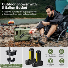 Load image into Gallery viewer, SPACEREST Portable Camping Shower with 5-Gallon Water Jug, 2 Batteries
