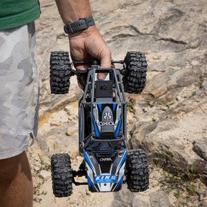 RC Truck UTB18 Capra 4WS 1/18th 4x4 RTR (Comes with Everything Needed to Run), Blue, AXI-1750T1