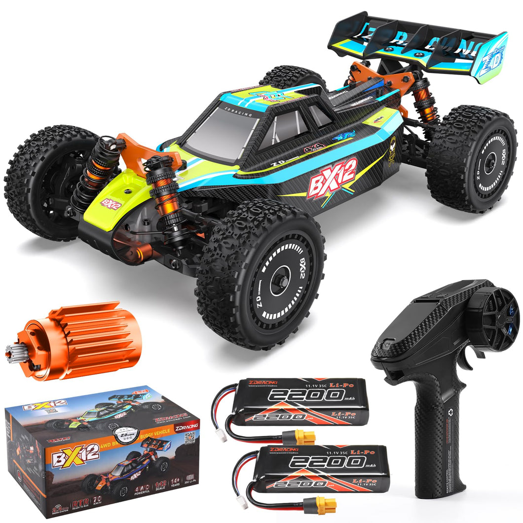 Racing 1:12 Brushless Fast Rc Cars for Adults Fast 42 MPH,Off Road Rc Car 4X4,Remote Control Car for Adults