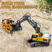 Load image into Gallery viewer, RC Excavator Toy Gifts Remote Control Excavator Toys for Boys 3-5 Year Old RC Construction Toys
