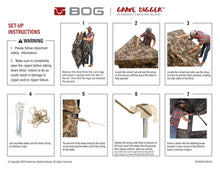Load image into Gallery viewer, BOG Grave Digger Standing Height Ground Blind Mossy Oak with StealthZip Silent Zippers, StealthTrac Silent Windows, Water Resistant 600D Fabric, and Hub Construction for Hunting, Shooting, and Outdoor

