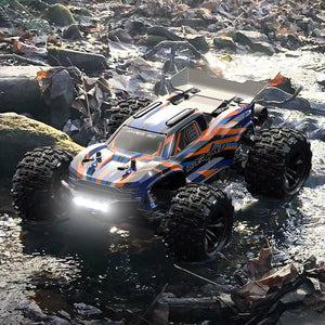 1:16 Scale Ready to Run Fast Remote Control Car, High Speed Jump RC Monster Truck, Off Road RC Cars, 4WD All Terrain RTR RC Truck
