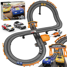 Load image into Gallery viewer, Slot Car Race Track Sets with 1:64 High-Speed Slot Cars, Battery or Electric Car Track, Dual Racing Game Lap Counter Circular
