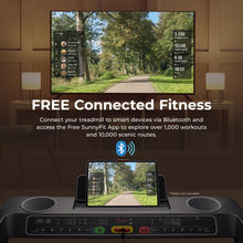 Load image into Gallery viewer, Sunny Health &amp; Fitness Foldable 15 Level Auto Incline Treadmill
