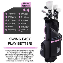 Load image into Gallery viewer, PGF Labs Lady Diamond BG-77 Complete Golf Club Package Set [14-Pieces][Flex: Regular][Hand: Right] [Length: Petite]
