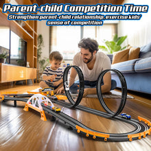 Load image into Gallery viewer, Slot Car Race Track Sets for Boys,Race Car Track with 4 High-Speed Slot Cars,Battery or Electric Car Track
