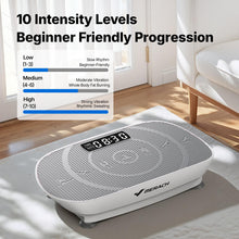 Load image into Gallery viewer, MERACH Vibration Plate Exercise Machine, Curved Vibration Plate for Lymphatic Drainage Weight Loss, Vibrating Plate with Real-Time Calorie Tracking on LED Display, Workout Equipment for Home Women Men
