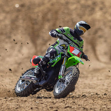 Load image into Gallery viewer, RC Motorcycle Promoto-MX 1/4 Motorcycle Ready-to-Run Combo Includes Battery and Charger Pro Circuit LOS06002 Green
