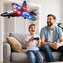 Load image into Gallery viewer, Foam Remote Control Airplanes RC Planes for Kids Adults 4-8, Remote Control Planes Fighter Jet with Light, 360° Flip Fighter Jet Toy
