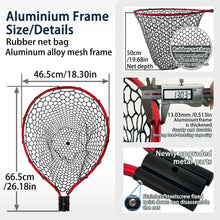 Load image into Gallery viewer, SEASPRO Red All-Metal Telescoping Net – Aluminum, Rubber, Adjustable
