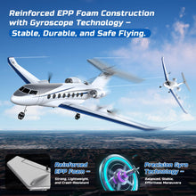 Load image into Gallery viewer, DEERC G650 RC Plane Private Jet,3-CH Remote Control Airplane Toys
