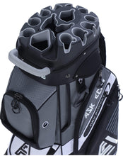 Load image into Gallery viewer, ASK ECHO T-Lock Golf Cart Bag, Quiet 14-Way Full-Length Divider (Grey)
