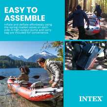 Load image into Gallery viewer, INTEX Excursion Pro K2 Inflatable Kayak 2-Person Set with Paddles &amp; Pump
