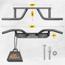 Load image into Gallery viewer, Jusgym Wall Mounted Pull Up Bar - 600LBs Capacity
