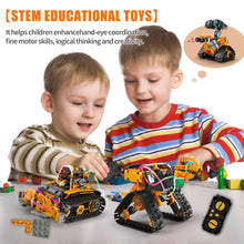 Load image into Gallery viewer, Robot Building Kit, App &amp; Remote Control Robot Toys for Kids, 5 in 1 High-Tech Remote Control Building Block Robot
