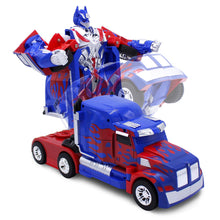 Load image into Gallery viewer, Kids Transforming Robot RC Truck Toys for Boys 8-13 Remote Control Car Gift Blue
