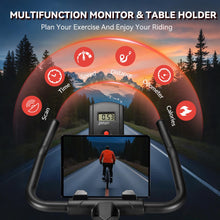 Load image into Gallery viewer, Exercise Bike, Wenoker Magnetic Resistance Stationary Bike for Home [Black Red]
