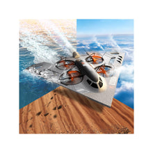 Load image into Gallery viewer, Virellia 3-in-1 RC Drone for Land Sea Air, H20 Remote Control Bomber RC Airplane with Cool Lights, 360° Flip, 3 Driving Mode and Collision Protection, Foam RC Drone Toy Gift for Boy Girl, Silver
