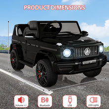 Load image into Gallery viewer, 12V Kids Ride on Car, Licensed Mercedes Benz G63 Electric Car w/Remote Control, Music, Spring Suspension, Black
