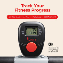 Load image into Gallery viewer, Sunny Health &amp; Fitness Smart Upright Row-N-Ride Exerciser - Grey
