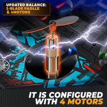 Load image into Gallery viewer, Drones for Kids | 2.4GHZ RC Plane, Remote Control Airplane, RC Helicopter, 360° Flip Fighter Jet Toy with Colorful LED Navigation Light Blue
