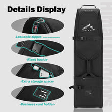 Load image into Gallery viewer, Himal Outdoors Soft-Sided Golf Travel Bag with Wheels- Heavy Duty 600D Polyester Oxford Wear-Resistant, Excellent Zipper Universal Size
