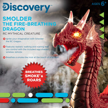 Load image into Gallery viewer, RC Dragon Smoke, Large Dinosaur Toy w/Actual Smoke Breath, Wing-Flapping, Roaring, Light-Up, Realistic Sound,
