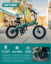 Load image into Gallery viewer, 20&quot; Electric Bike, Max Range 50 Miles &amp; 20Mph Power by 350W, LCD Display &amp; 5 Pedal-Assist Levels, Adult Folding Bike
