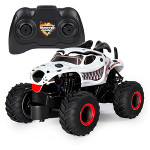 Monster Jam, Official Monster Mutt Dalmatian Remote Control Monster Truck for Boys and Girls, 1:24 Scale, 2.4 GHz, Kids Toys