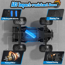 Load image into Gallery viewer, Remote Control Car, All Terrain Remote Control Truck for Boy, 2.4GHz Rc Car with Bodylight and Two Rechargeable Batteries
